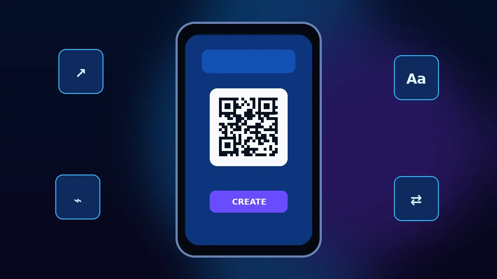QR Code Maker application concept artwork